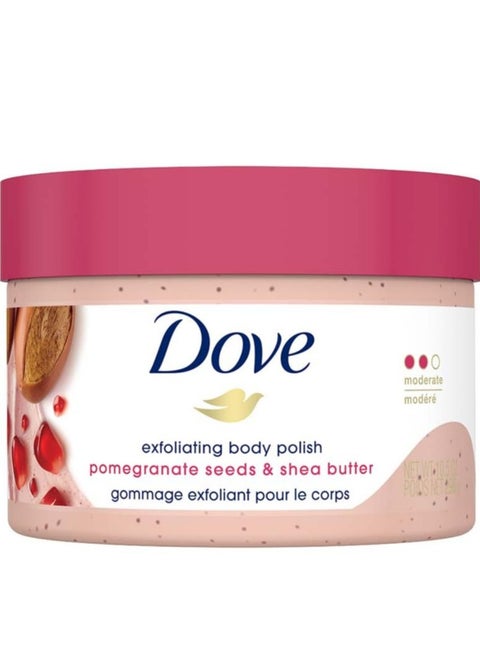 Dove Body Polish Exfoliating Scrub Moisturizing 298gm