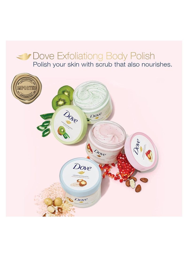 Dove Body Polish Exfoliating Scrub Moisturizing 298gm