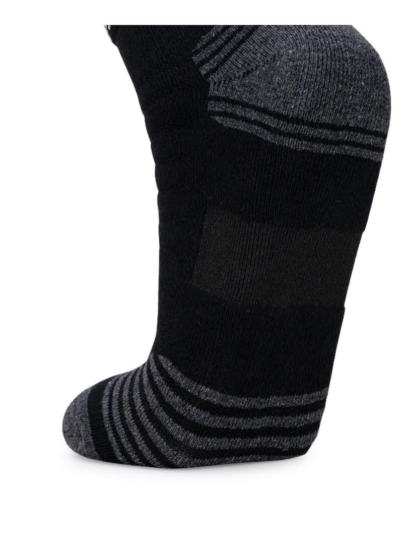 HUNDRED Men'S Sports Socks - Ankle (Black) (Hbas-3M056-2) - Image 2