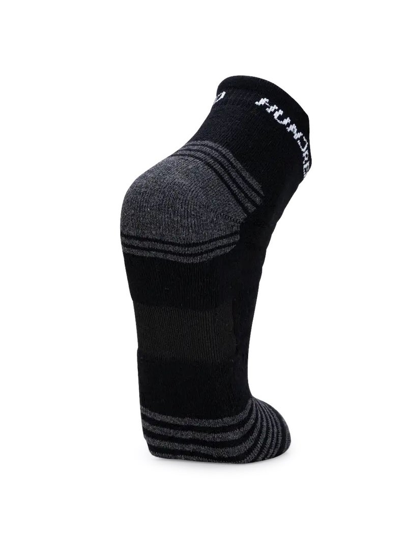 HUNDRED Men'S Sports Socks - Ankle (Black) (Hbas-3M056-2) - Image 3