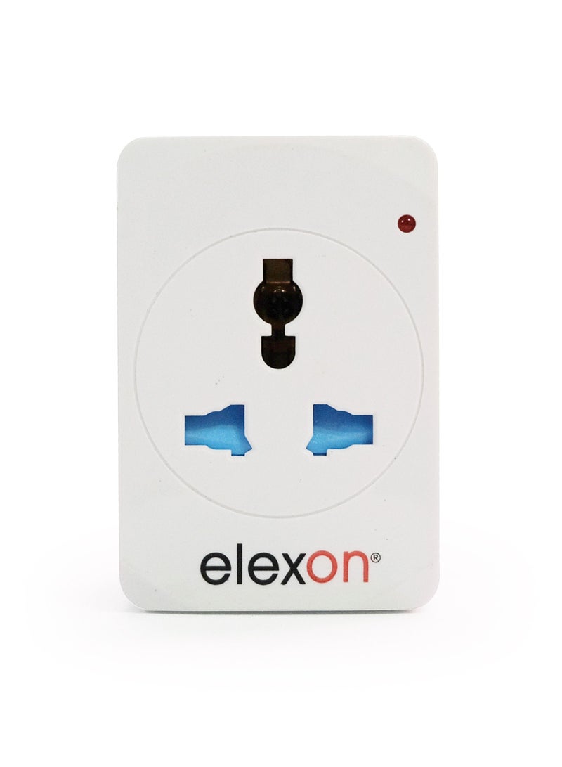 elexon Multifunctional Adaptor, International Power Adapter, Multi Adapter Worldwide, AC Outlet Power Plug Adapters for USA, Europe, UK & Asia - 150+ Countries (EL 7300) - Image 1