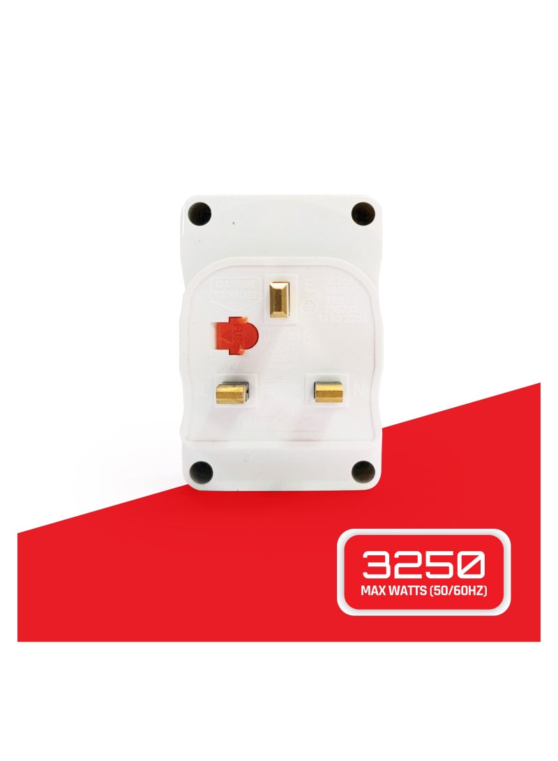 elexon Multifunctional Adaptor, International Power Adapter, Multi Adapter Worldwide, AC Outlet Power Plug Adapters for USA, Europe, UK & Asia - 150+ Countries (EL 7300) - Image 5