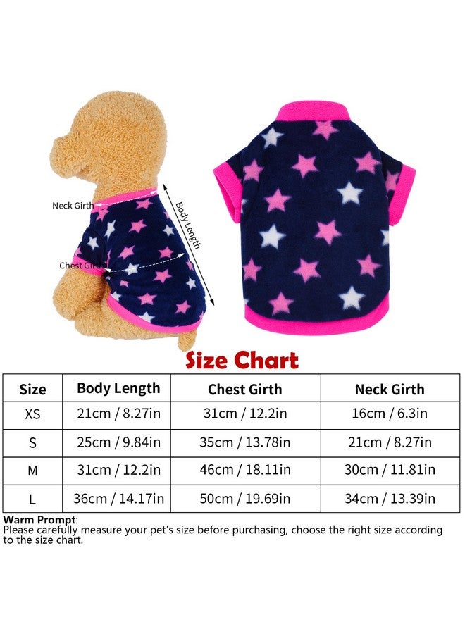 Rbenxia 4 Pieces Dog Fleece Sweaters Puppy Warm Sweater Doggie Sweatshirt Soft Fleece Dog Pajamas Puppy Clothes Winter Dog Outfits For Small Puppy Dog Cat Pets (XSmall) - Image 4