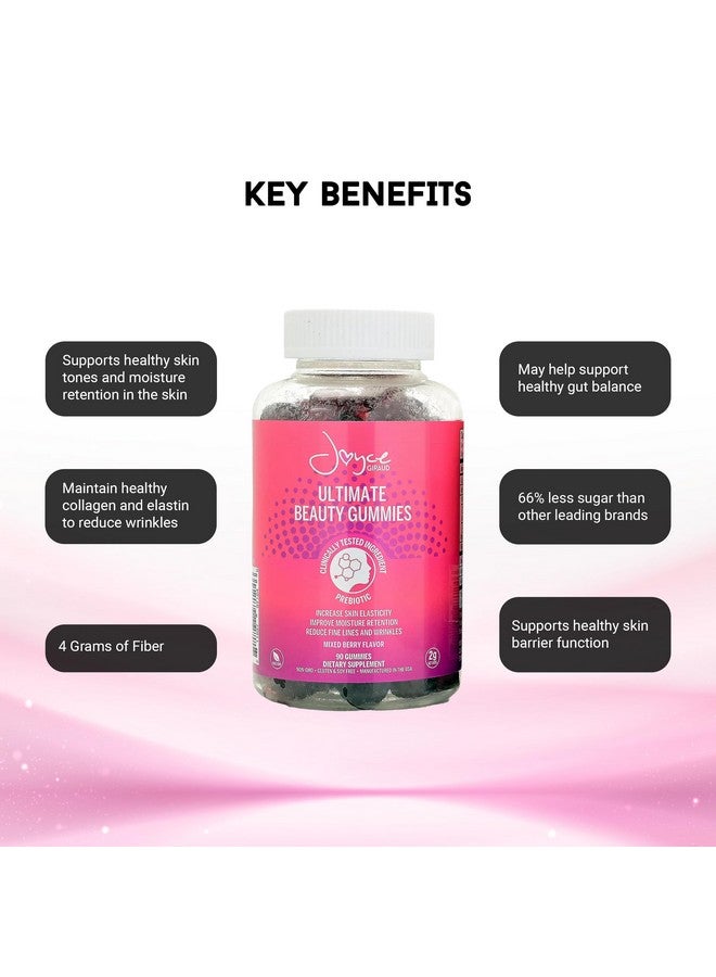 Miracle Elixir Collection Joyce Giraud Ultimate Beauty Gummies, 90-Day Supply, Supports Skin Hydration & Healthy Skin Tone, 270 Gummies - Image 3