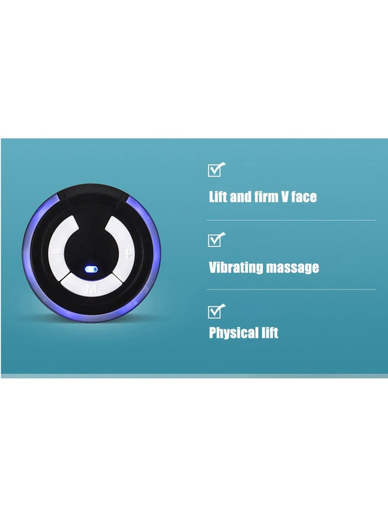 SYOSI V Face Massage Belt, Electric Face Lift Mask Face Slimming Belt Black USB Charge EMS 2 Modes 10 Gears Face Skin Tightening Device, Electric Double Chin Reducer Anti Aging V Line Up Lift Belt  - Image 5