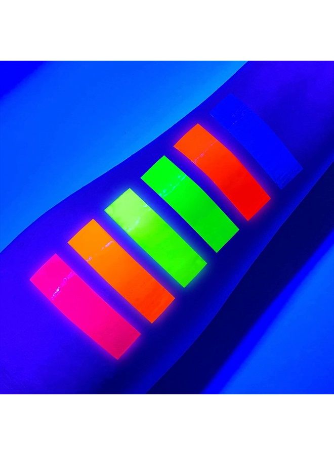 UV Glow طلاء الوجه والجسم بالضوء الأسود - نيون فلوري (0.34 أونصة (عبوة من 6 قطع)) - Image 4