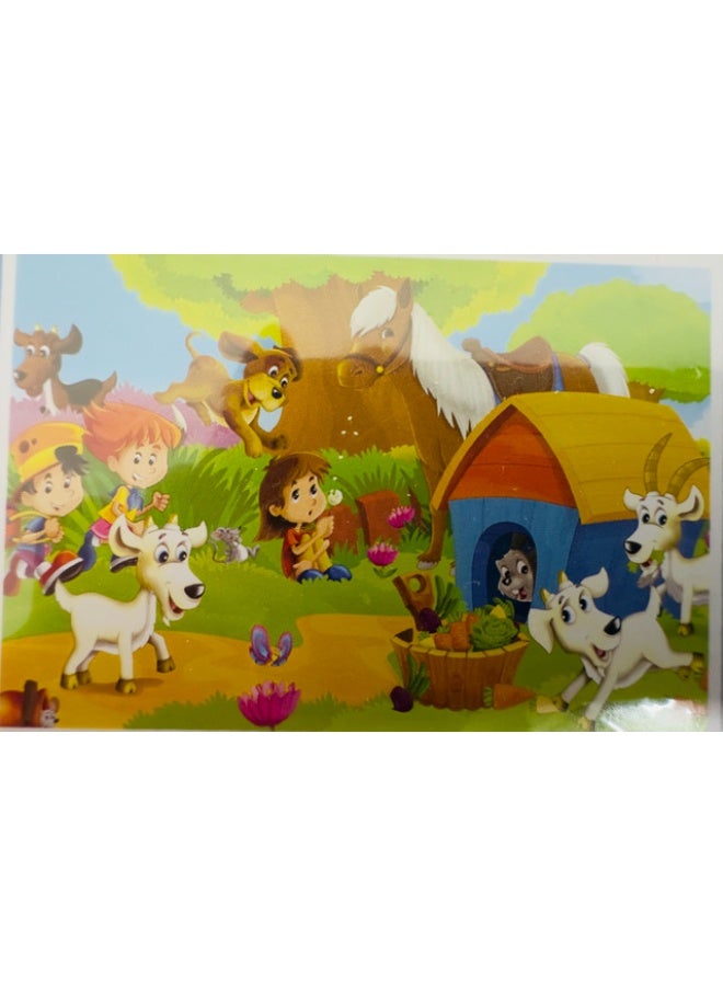 لوحة ألعاب كرتون تركيب للأطفال عمر 3 سنوات ما فوق - Image 5