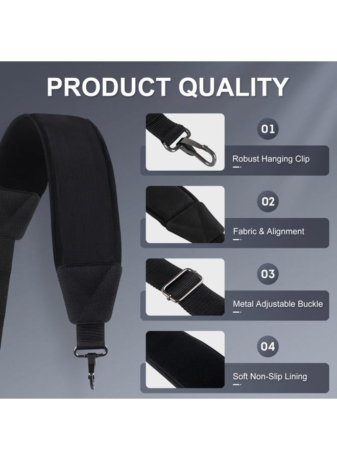 LZFAN Golf Bag Shoulder Strap, Single Padded Adjustable Straps Universal Replacement - Image 5