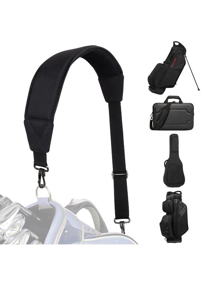 LZFAN Golf Bag Shoulder Strap, Single Padded Adjustable Straps Universal Replacement - Image 1