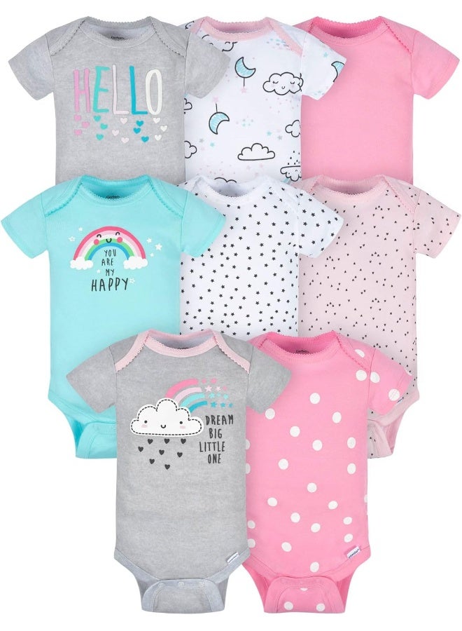 Gerber Gerber Baby 8-Pack Short Sleeve Bodysuits  - Image 1