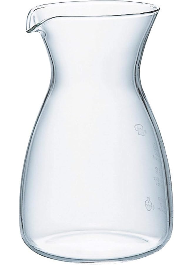 S-TOP Tokkuri Glass Coffee Decanter, Handleless Carafe for Pour Over & Specialty Coffee, Heatproof S-TOPicate Glass, Elegant Design, 400ml - Clear - Image 1