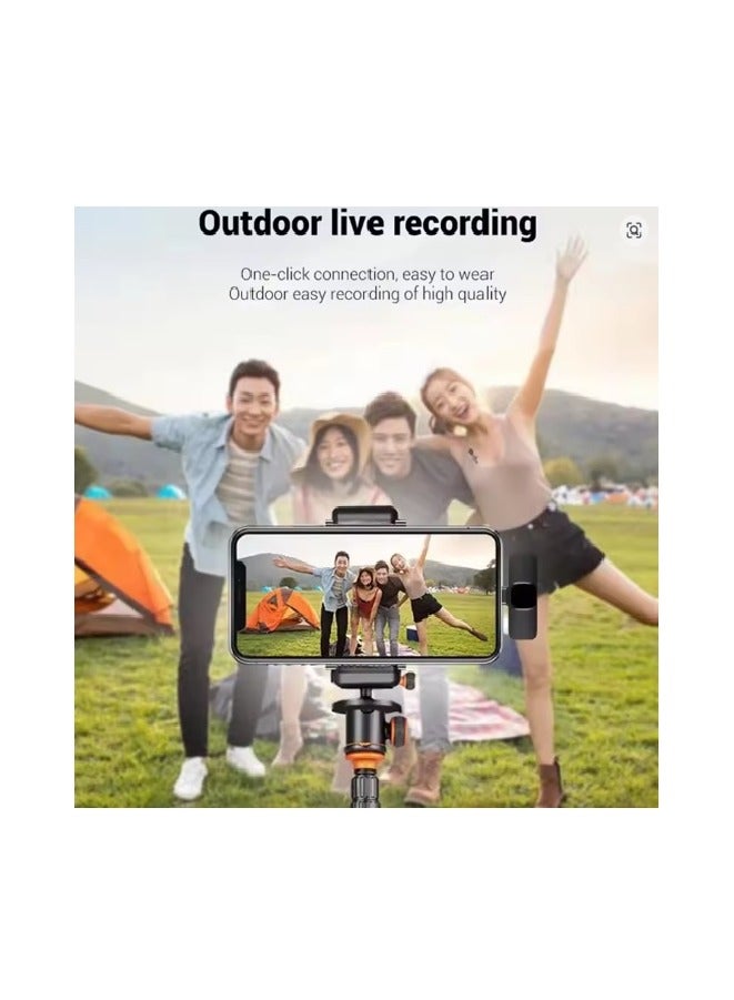 ميكروفون لاسلكي لافالير – مايك مزود بخاصية عزل الضوضاء للبث المباشر ويوتيوب وتيك توك وفيسبوك لايف متوافق مع آيفون وأندرويد - Image 5