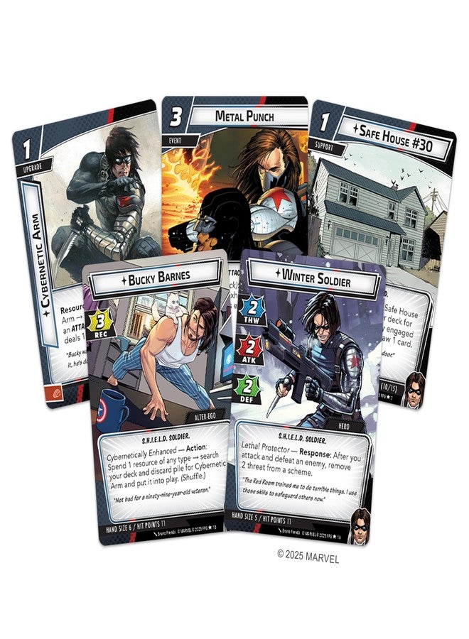Asmodee Marvel Champions The Card Game Winter Soldier Hero Pack - Cooperative Strategy Game for Kids & Adults, Ages 14+, 1-4 Players, 45-90 Min Playtime - Image 2
