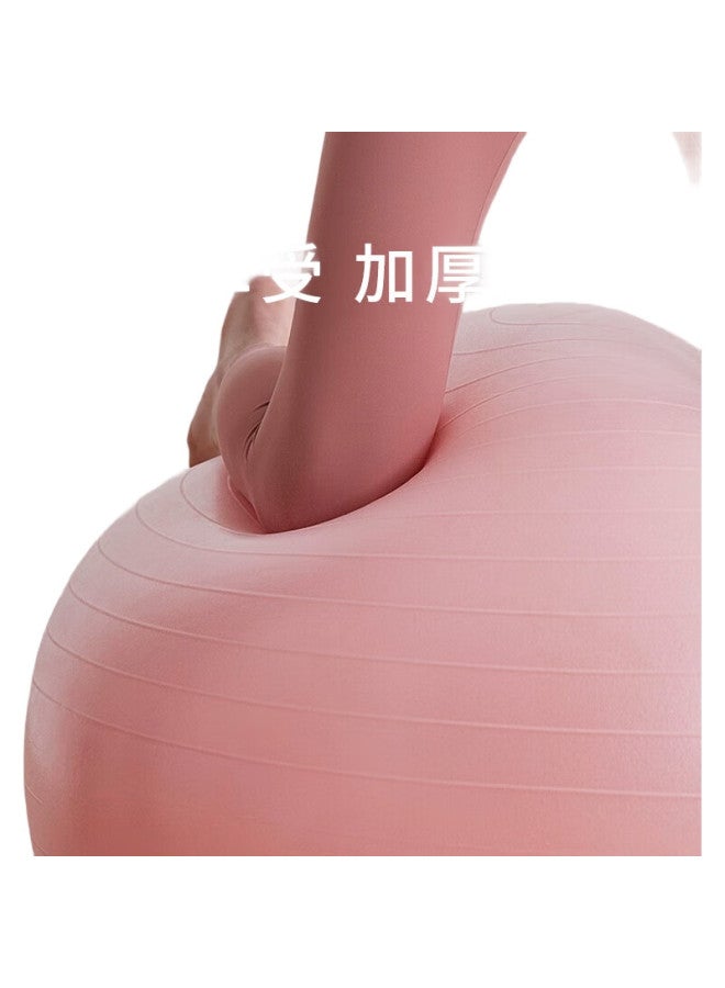 Dweck Yoga Ball, Thickened Elastic Ball, Swiss Fitness Ball, Postpartum Training Equipment For Pregnant Women, Macaroni Pink, 65Cm - Image 1