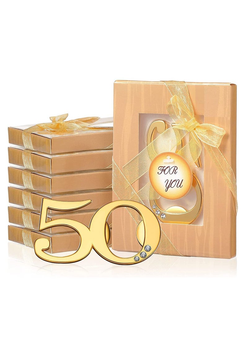 SYOSI "Bottle Openers Soda Juice Bottle Drinking Opener Kitchen Tools for 50th Birthday Party Favors 50th Wedding Anniversaries Party Gifts Souvenirs Decorations for Guests Wedding Gift 6PCS" - Image 2