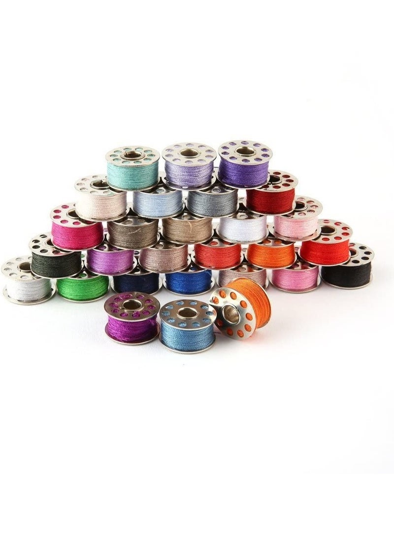 Excefore 60 Pcs Colors Mini Sewing Thread Spools and Bobbins for Sewing Machine, Hand Sewing  - Image 3