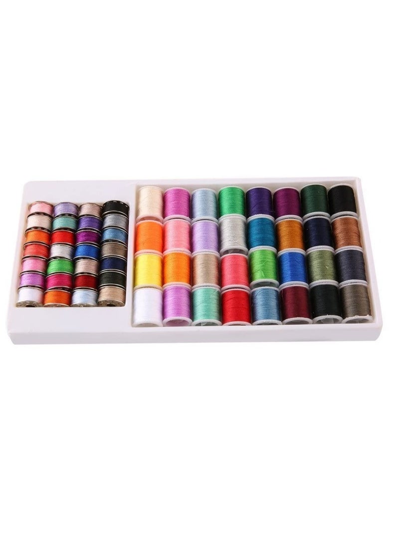 Excefore 60 Pcs Colors Mini Sewing Thread Spools and Bobbins for Sewing Machine, Hand Sewing  - Image 2