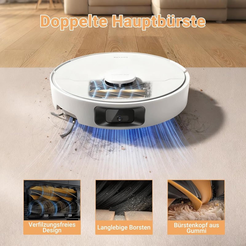 Bpbdzz Pack of 29 Accessories for Dreame D20 Pro Plus Robot Vacuum Cleaner, 2 Main Brushes, 4 Roller Wipe Rolls, 4 Filters, 6 Dust Bags, 6 Side Brushes, 6 Flat Fragrance Stones, 1 Cleaning Brush - Image 3