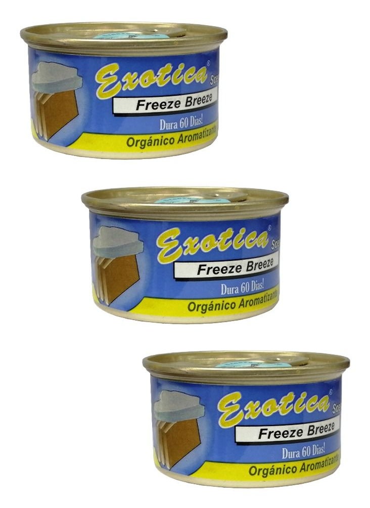 EXOTICA - Organic Air Freshener, Pack of 3 Pcs, Freeze Breeze - Image 1