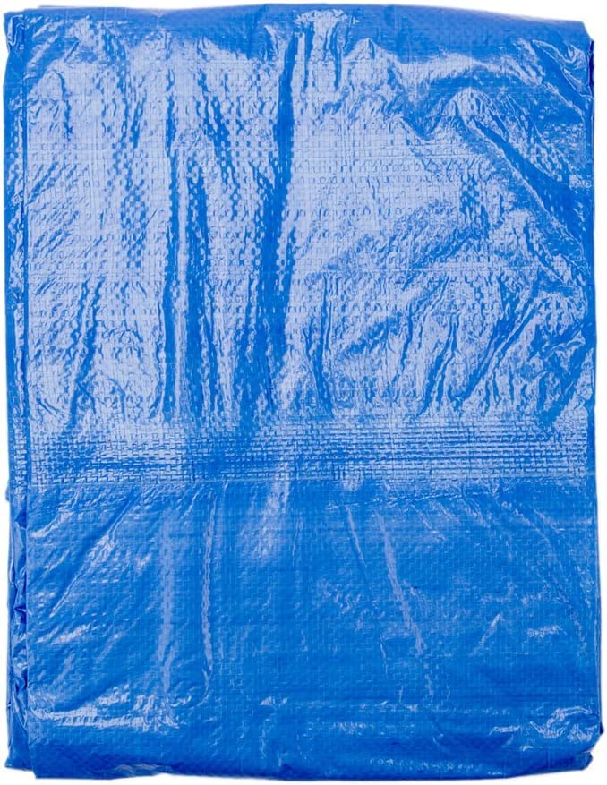 B-Air Grizzly Tarps by B-Air 14' x 30' Large Multi-Purpose Waterproof Heavy Duty Poly Tarp with Grommets Every 36", 8x8 Weave, 5 Mil Thick, for Home, Boats, Cars, Camping, Protective Cover, Blue - Image 3