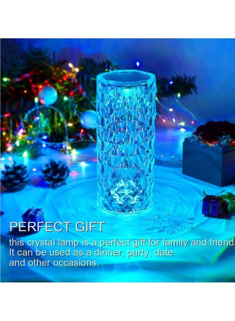 Crystal Touch Lamp RGB 16 Colors Changing Rechargeable Diamond Table Lamp for Bedroom Living Room Creative Lights for Dinner Party Decor - Image 5