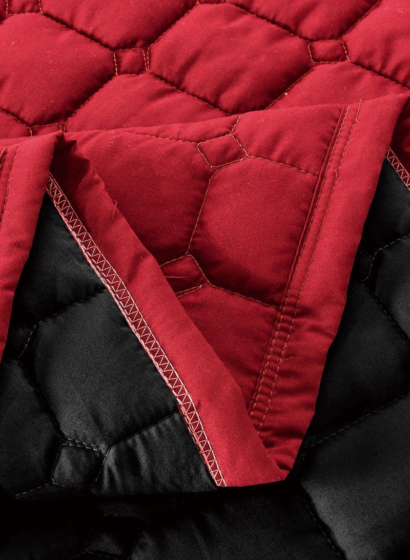 Sleep Night 6 Pieces Comforter Set King Size 220 X 240Cm Dual color Reversible Bedding Set for All Seasons - Image 4