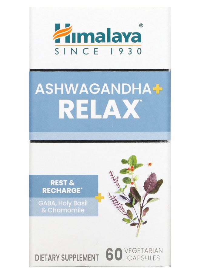 Ashwagandha + Relax 60 Vegetarian Capsules