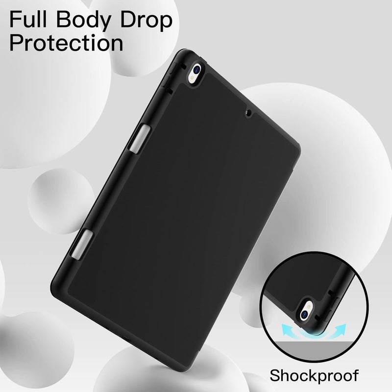 Jetech Case For Ipad Air 3 (10.5-Inch 2019, 3Rd Generation) And Ipad Pro 10.5 With Pencil Holder, Slim Tablet Cover With Soft Tpu Back, Auto Wake/Sleep (Black) - Image 4