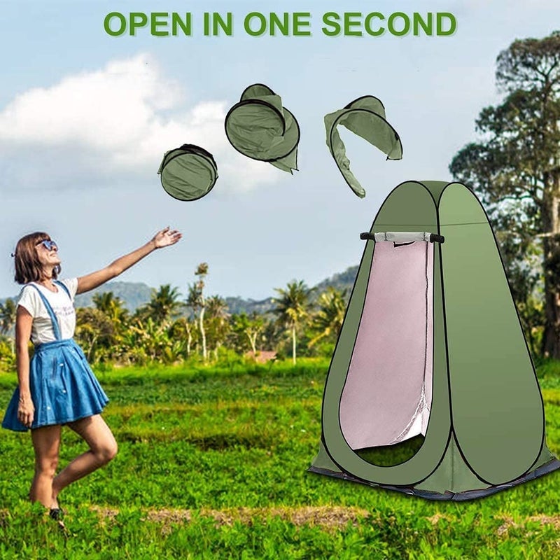 SKY-TOUCH Outdoor Changing Clothes Tent, Pop Up Shower, Portable Folding Toilet With Carry Bag, Beach Dressing Room, Suitable for Camping/Beach - Image 3
