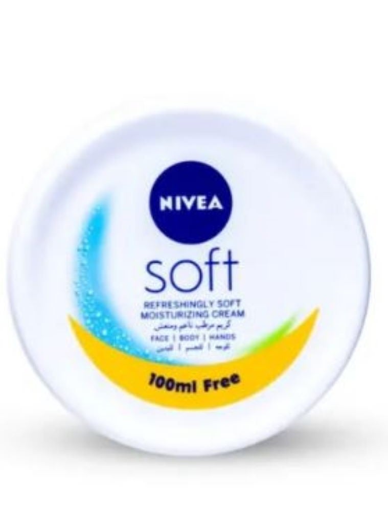 Nivea Soft White Moisturizing Cream 200 ml + 100 ml free