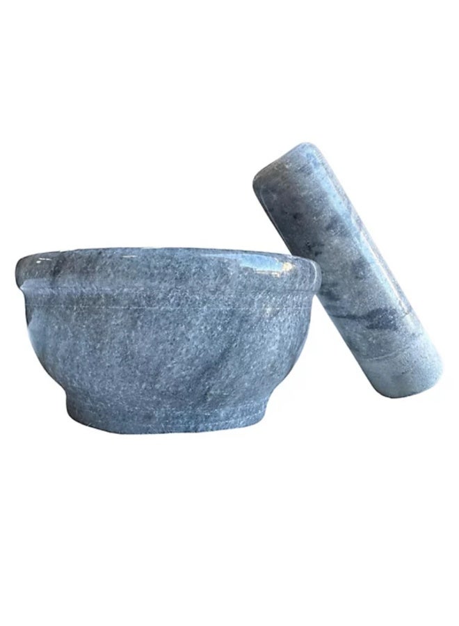 AMM Marble Mortar and Pestle Set – Easy-Clean Stone Grinder for Spices, Herbs & Seasonings - Image 4