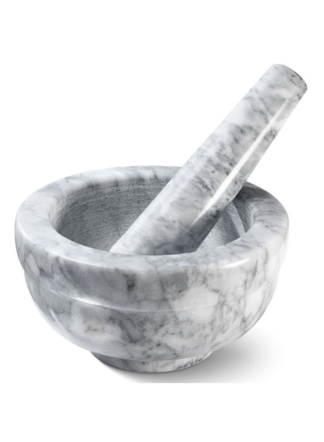 AMM Marble Mortar and Pestle Set – Easy-Clean Stone Grinder for Spices, Herbs & Seasonings - Image 2