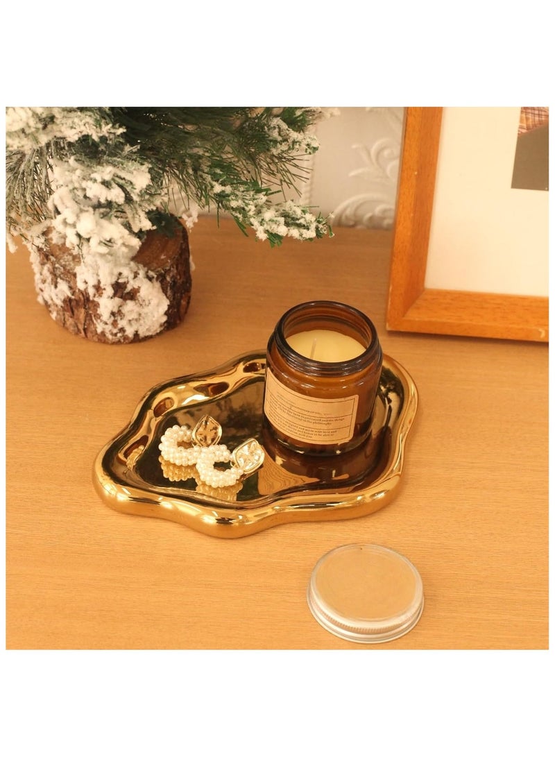 Ceramic Jewelry Tray Trinket Dish, Decorative Cloud Vanity Key Tray, Ring Holder Dish, Cute Jewelry Plate Bowl Room Decor Aesthetic - Image 2