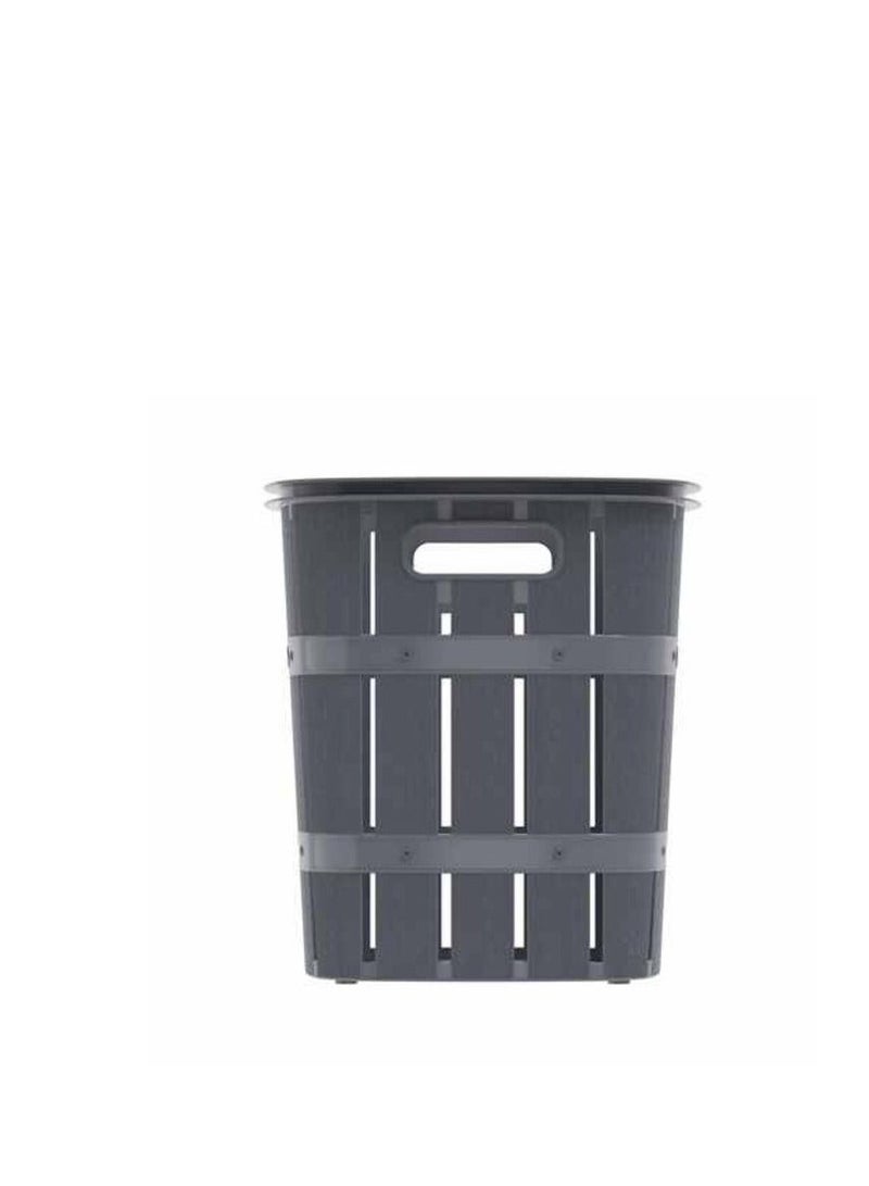Cosmoplast Cedargrain Laundry Bin Grey 33L - Image 3