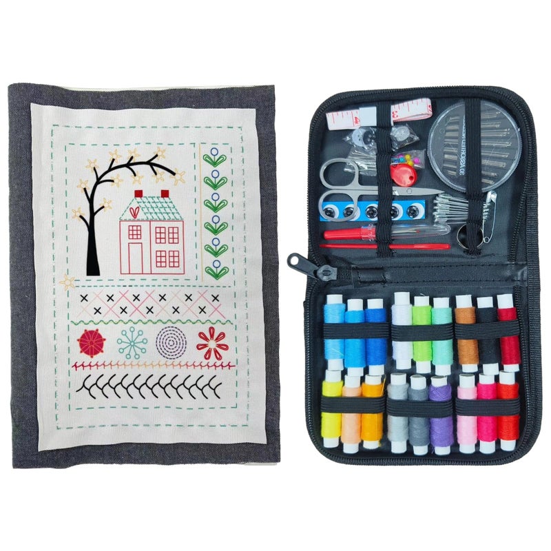 Linen Embroidery Kit With English Instructions For Adults Stitching Book - Image 2