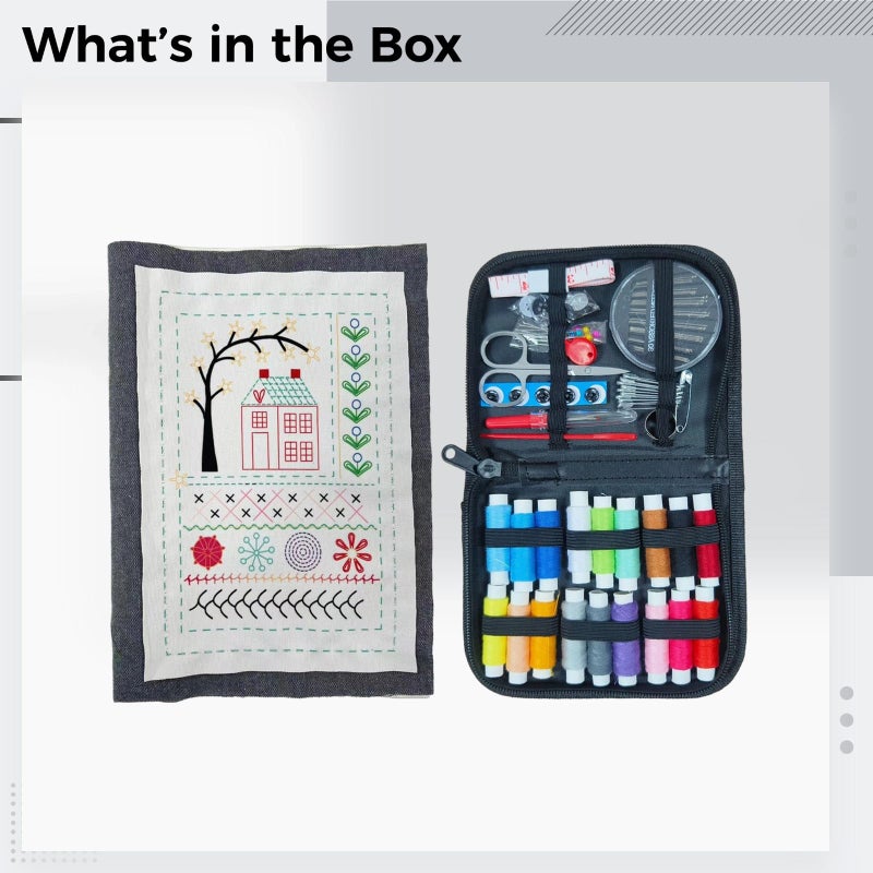 Linen Embroidery Kit With English Instructions For Adults Stitching Book - Image 5
