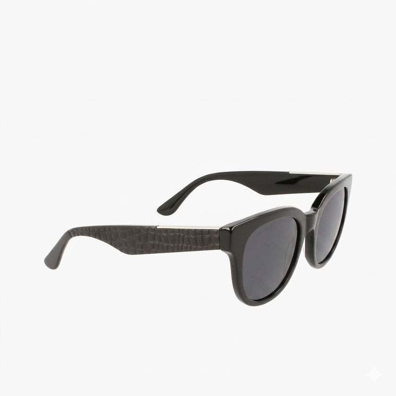 لاكوست نظارات شمسية مربعة من لاكوست L971S 001 52 للنساء - إطار أسود، عدسات رمادية - Image 5