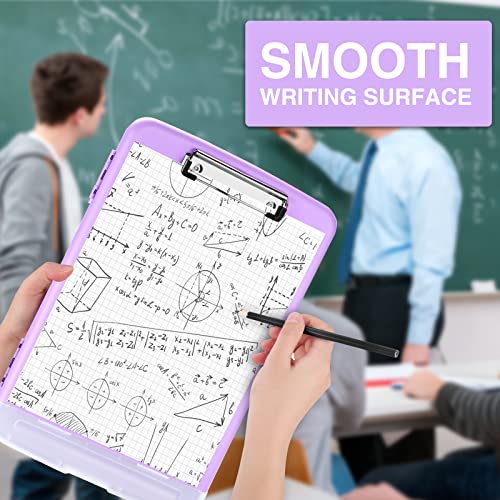 Sooez Clipboards with Storage, High Capacity Clip Boards 8.5x11 with Storage, Heavy Duty Nursing Clipboard Folder, Plastic Clipboard with Pen Holder for Women Teachers Work, School & Office Supplies - Image 5