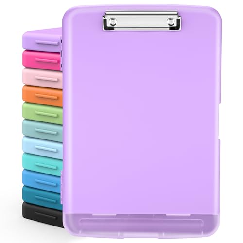 Sooez Clipboards with Storage, High Capacity Clip Boards 8.5x11 with Storage, Heavy Duty Nursing Clipboard Folder, Plastic Clipboard with Pen Holder for Women Teachers Work, School & Office Supplies - Image 1