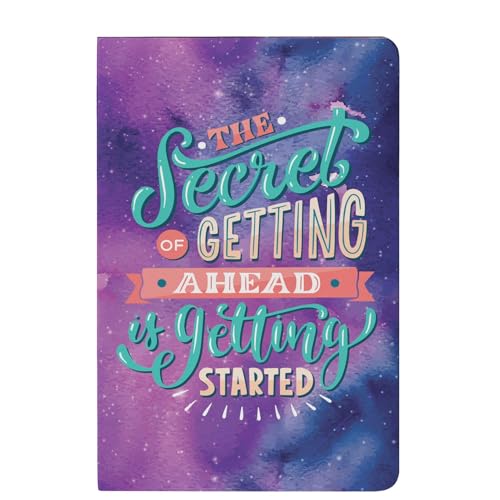 LAURET BLANC 12Months Undated Planner, 12 Monthly Spreads, 52 Weekly Spreads, Habit Tracker, Utility Pages, Paperback (The Secret Of Getting Ahead Is Getting Started) - Image 1