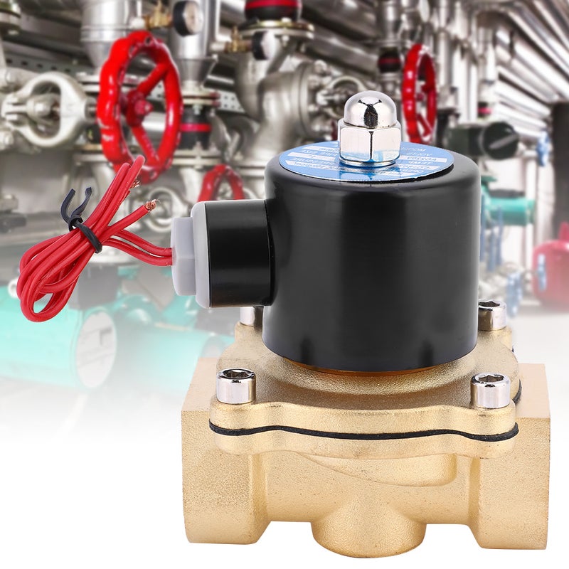 Normally Closed Solenoid Valve: Brass Construction, Leakproof Seal, Easy Install - For Water Oil Air Non-Corrosive Media Industrial Water System Air Compressor - Image 3