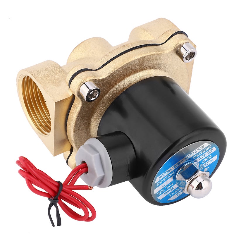 Normally Closed Solenoid Valve: Brass Construction, Leakproof Seal, Easy Install - For Water Oil Air Non-Corrosive Media Industrial Water System Air Compressor - Image 2