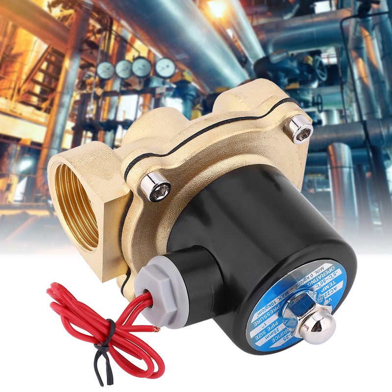 Normally Closed Solenoid Valve: Brass Construction, Leakproof Seal, Easy Install - For Water Oil Air Non-Corrosive Media Industrial Water System Air Compressor - Image 4