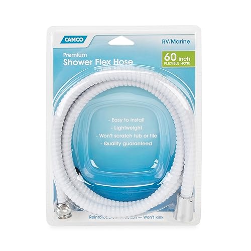 Camco 43717 RV/Marine 60" Flexible Replacement Shower Hose (White) - Image 4