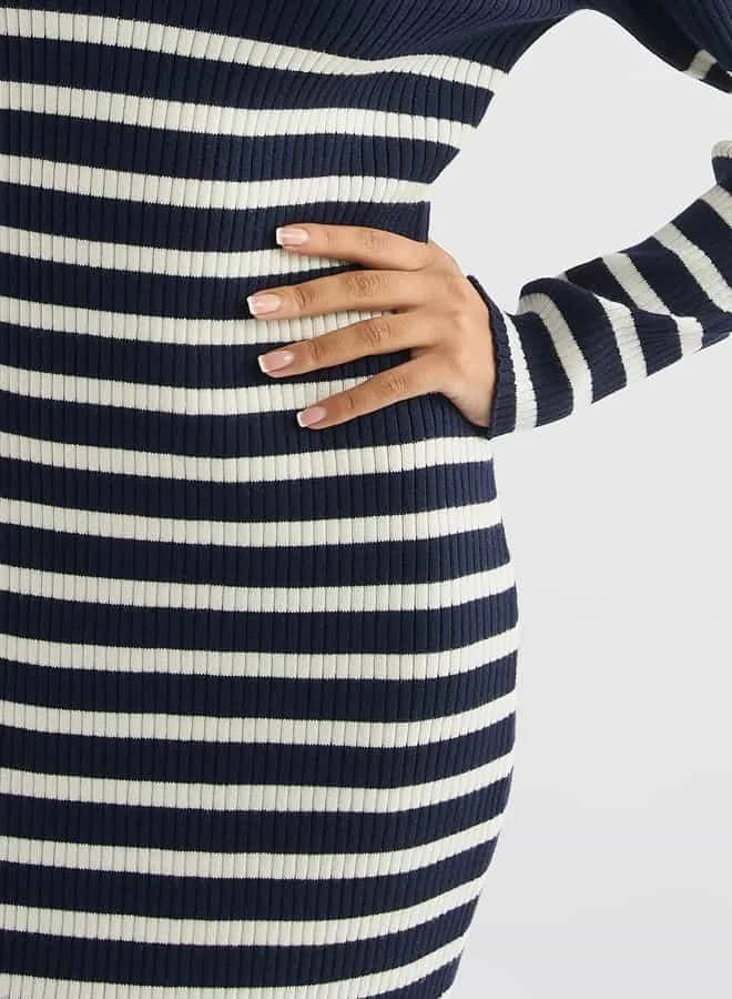 Splash FAV Striped Knit Dress