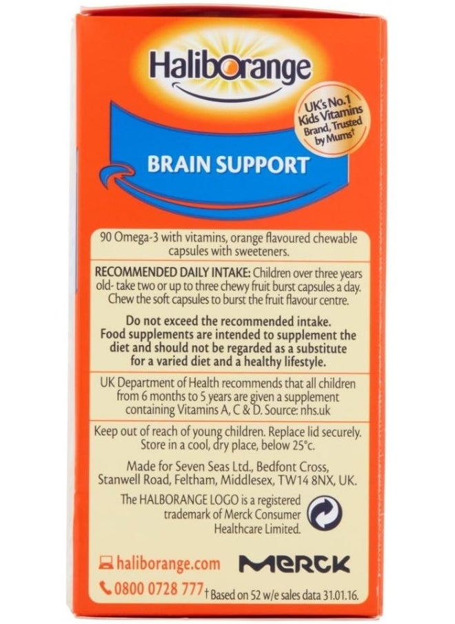Kid'S 7-Seas Omega-3 With Vitamins (90 Orange Chewable Fruit Burst Capsules)