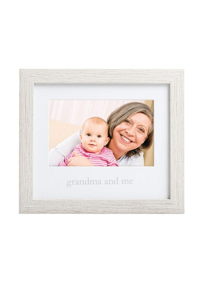 Kate & Milo Rustic Grandma And Me Frame, Mother's Day Gifts, Wall And Tabletop Frame, Nursery Wall Décor, 4x6 Photo Insert, Distressed Gray - Image 1