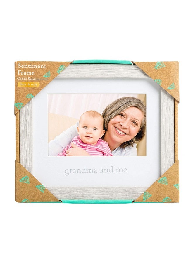 Kate & Milo Rustic Grandma And Me Frame, Mother's Day Gifts, Wall And Tabletop Frame, Nursery Wall Décor, 4x6 Photo Insert, Distressed Gray - Image 3
