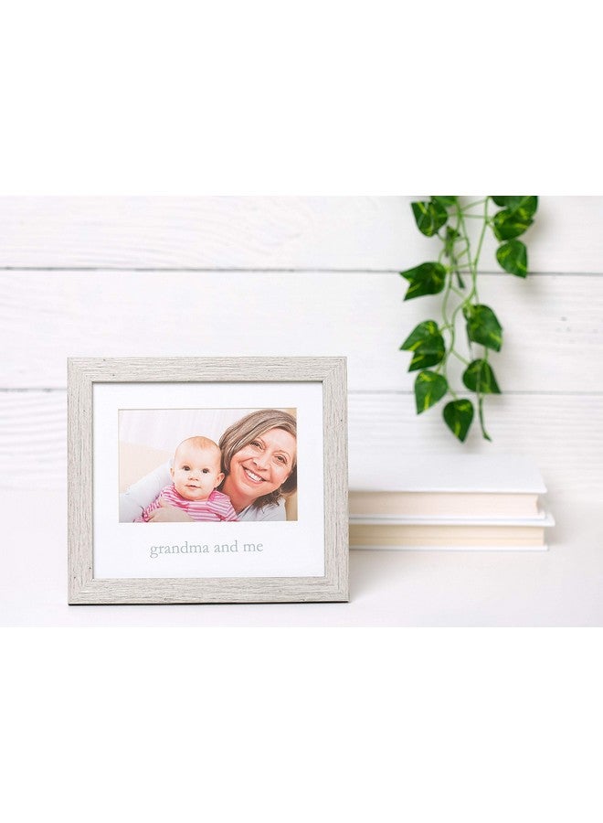 Kate & Milo Rustic Grandma And Me Frame, Mother's Day Gifts, Wall And Tabletop Frame, Nursery Wall Décor, 4x6 Photo Insert, Distressed Gray - Image 2