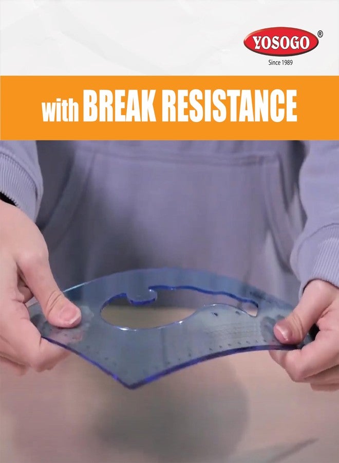 Yosogo Pack of 2 Large Transparent Metric Triangle Ruler Set Square: 30 CM (12 Inch) - 30/60 Degree & 22 CM (9 inch) 45/90 Degree | Essential for School and Work use (CM Scale) - Image 5